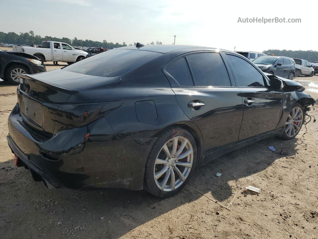 2014 Infiniti Q50 Base Black vin: JN1BV7AP3EM677058