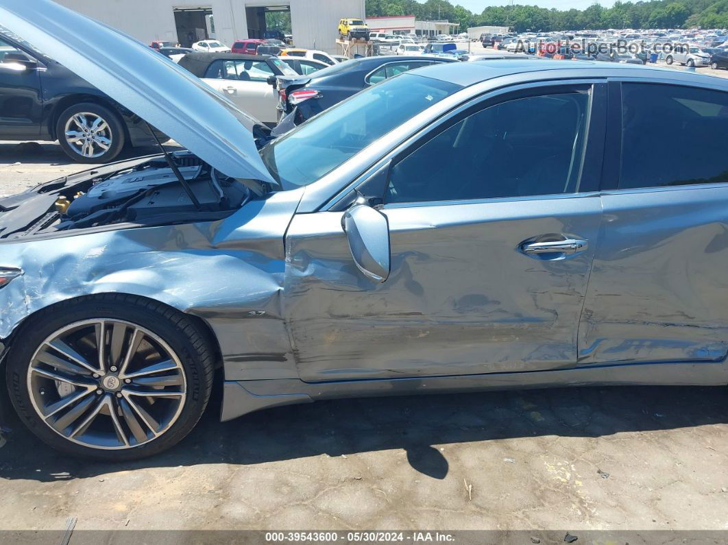 2014 Infiniti Q50 Sport Blue vin: JN1BV7AP3EM681255