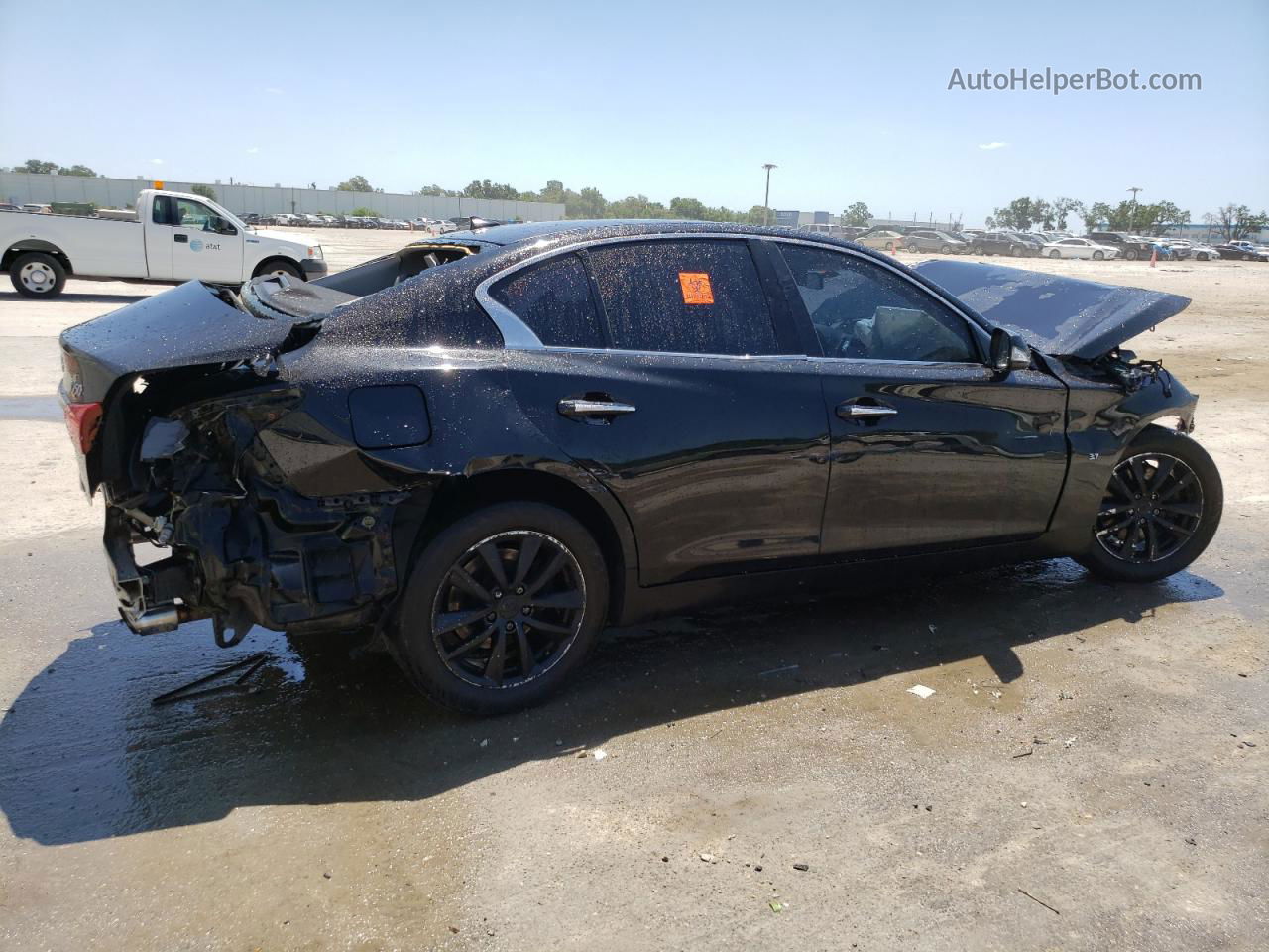 2014 Infiniti Q50 Base Black vin: JN1BV7AP3EM688304