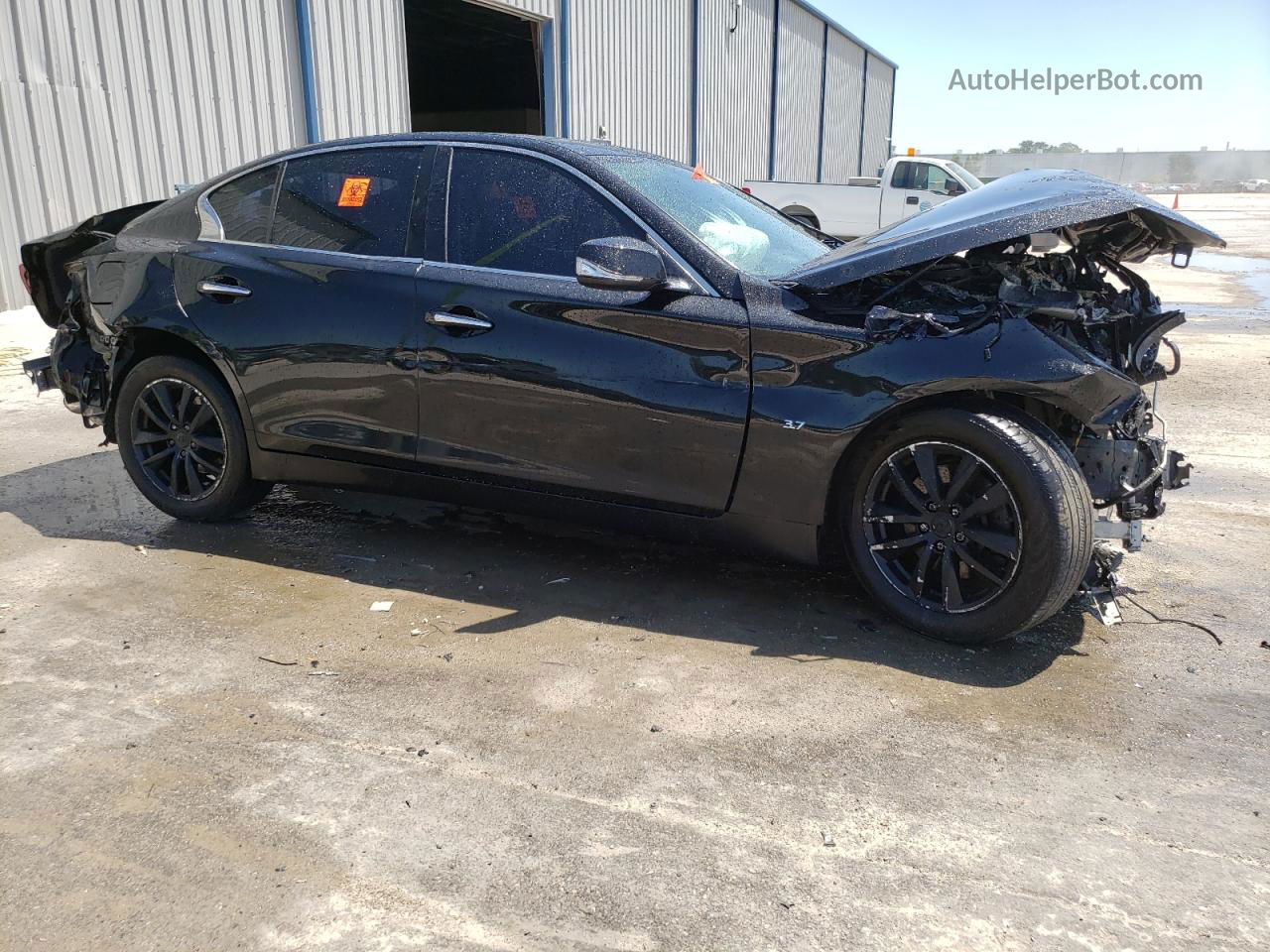 2014 Infiniti Q50 Base Black vin: JN1BV7AP3EM688304