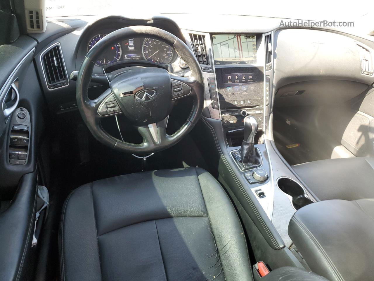 2014 Infiniti Q50 Base Черный vin: JN1BV7AP3EM689436