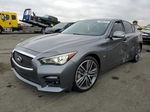 2014 Infiniti Q50 Base Gray vin: JN1BV7AP3EM689484