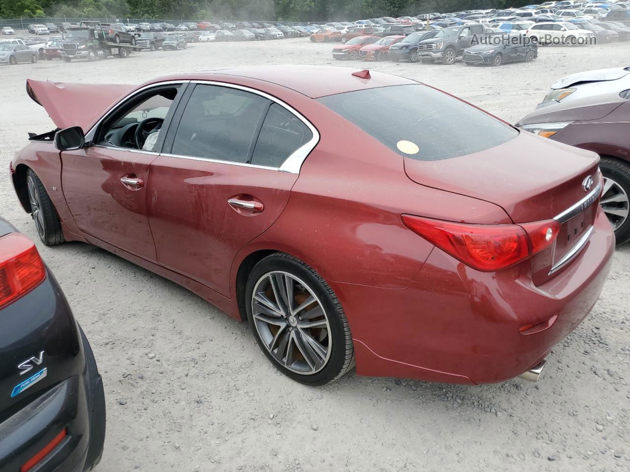 2015 Infiniti Q50 Base Красный vin: JN1BV7AP3FM330525