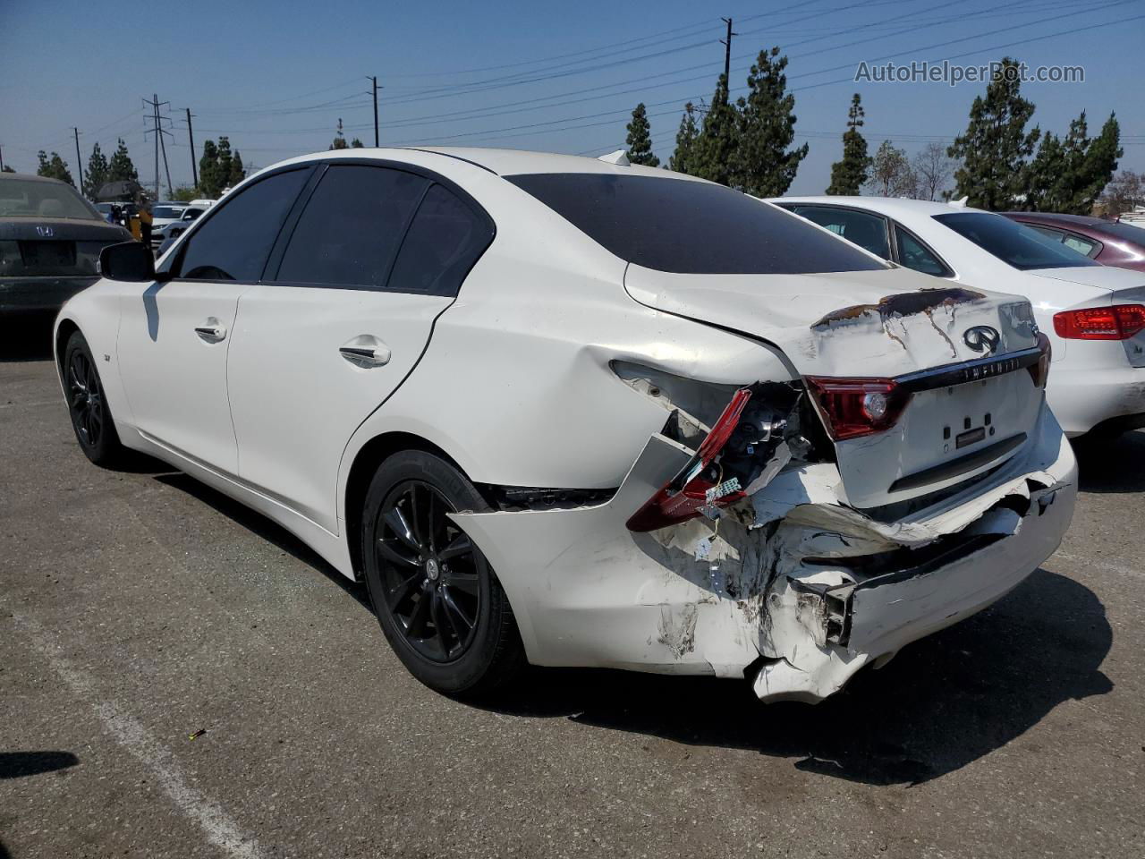 2015 Infiniti Q50 Base Белый vin: JN1BV7AP3FM337474