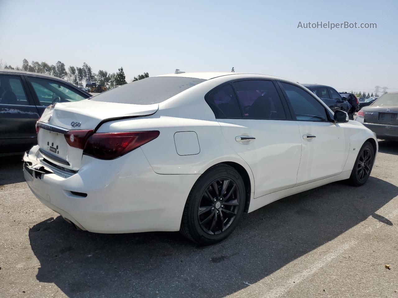 2015 Infiniti Q50 Base Белый vin: JN1BV7AP3FM337474