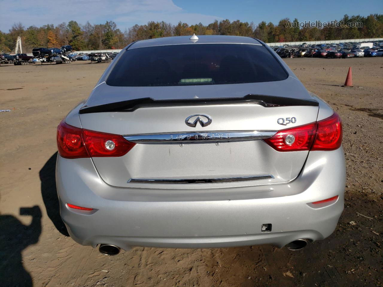 2015 Infiniti Q50 Base Silver vin: JN1BV7AP3FM337796