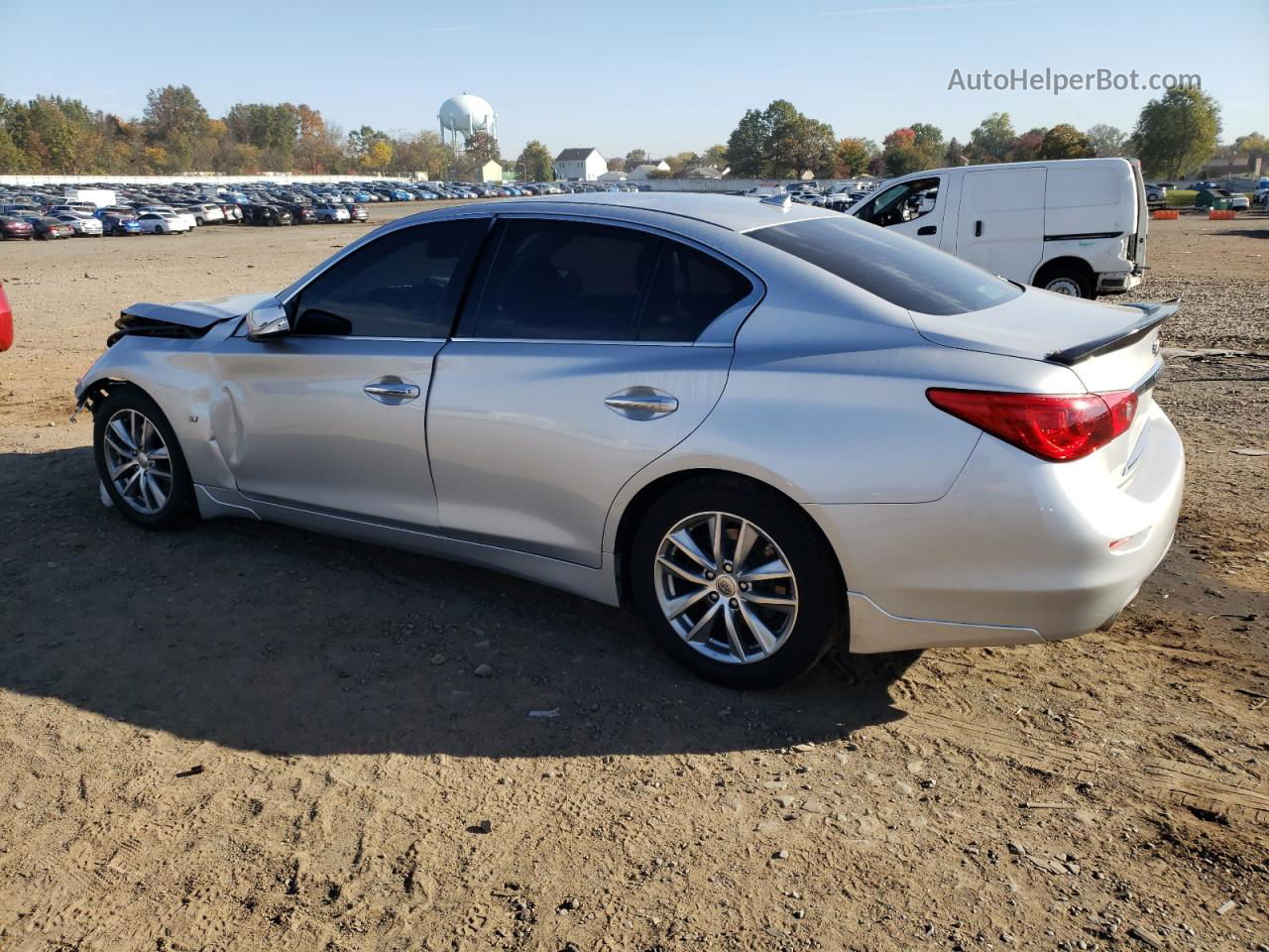 2015 Infiniti Q50 Base Silver vin: JN1BV7AP3FM337796