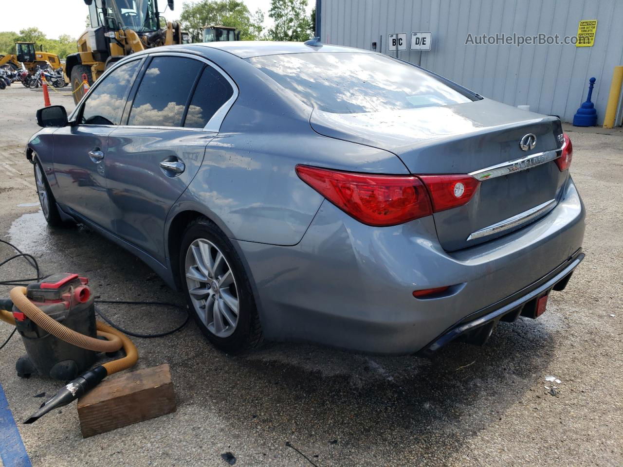 2015 Infiniti Q50 Base Gray vin: JN1BV7AP3FM340634