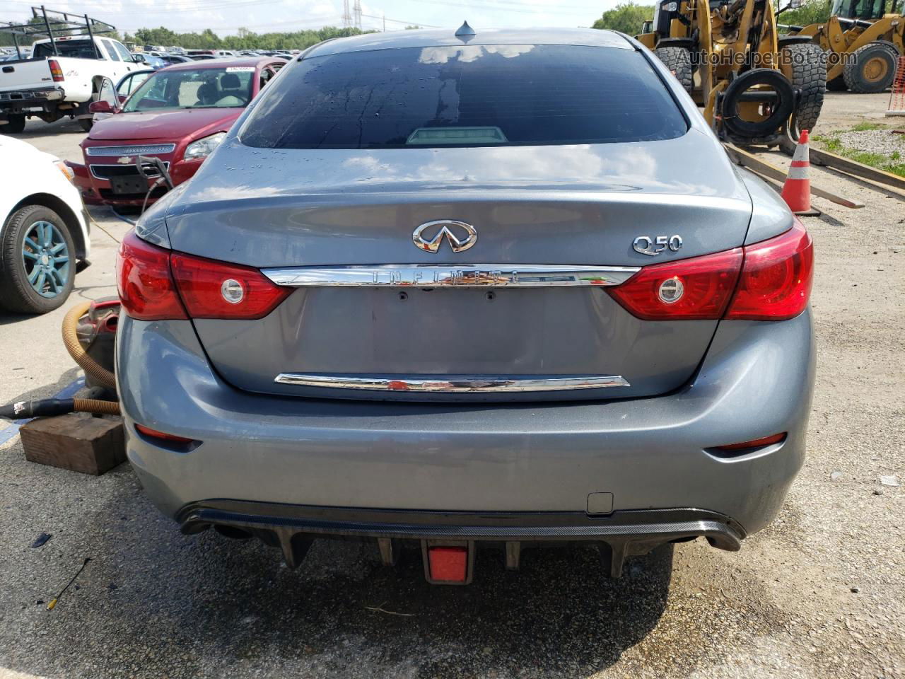 2015 Infiniti Q50 Base Gray vin: JN1BV7AP3FM340634