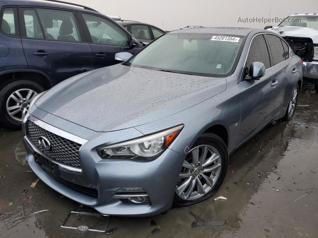 2015 Infiniti Q50 Base Silver vin: JN1BV7AP3FM341640