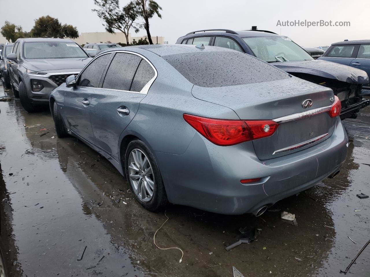 2015 Infiniti Q50 Base Silver vin: JN1BV7AP3FM341640