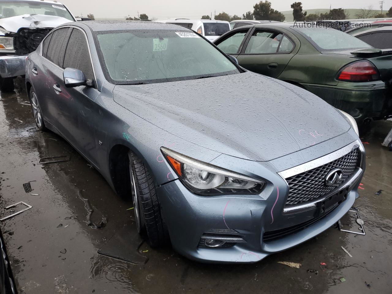 2015 Infiniti Q50 Base Silver vin: JN1BV7AP3FM341640