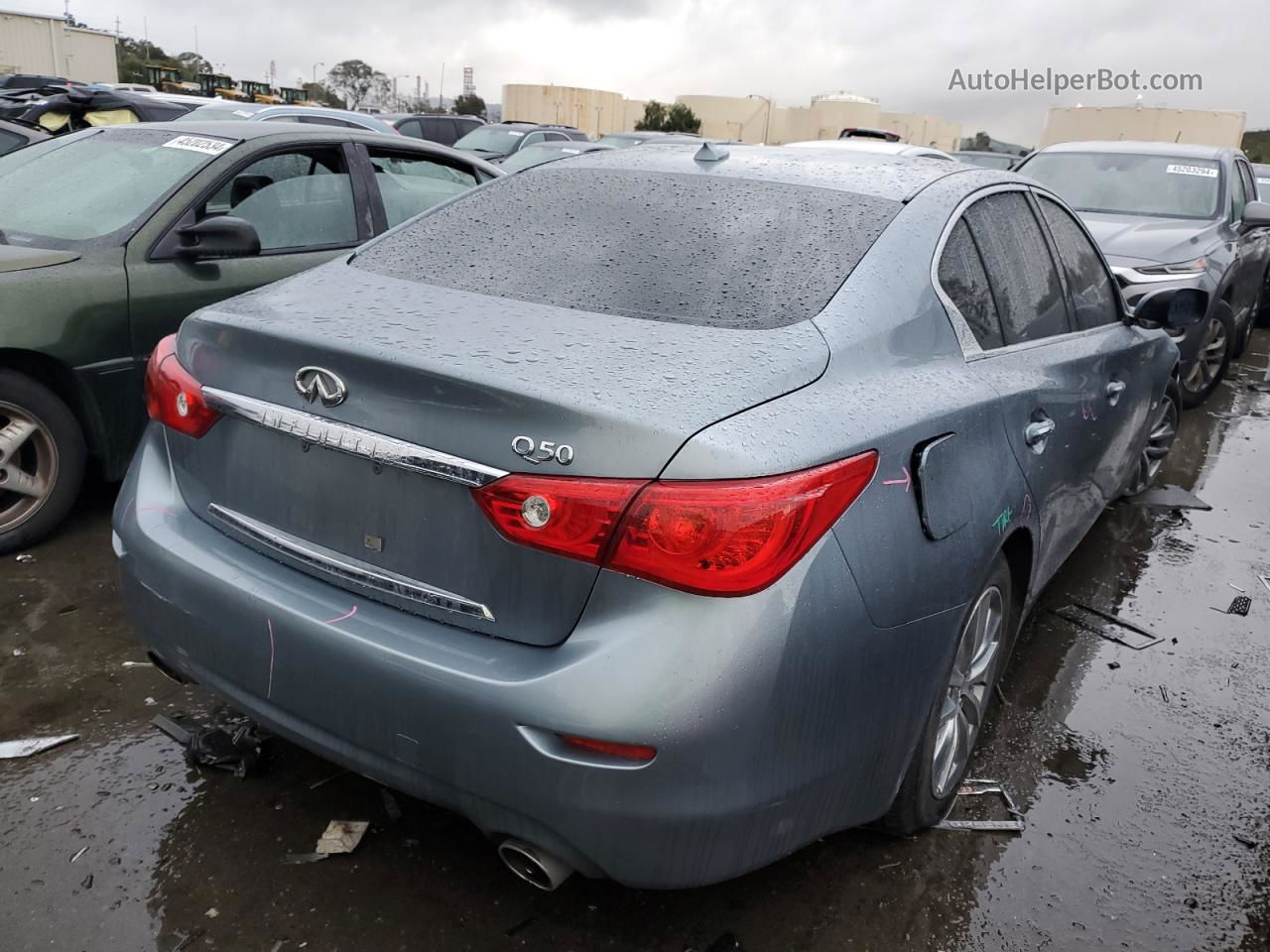 2015 Infiniti Q50 Base Silver vin: JN1BV7AP3FM341640