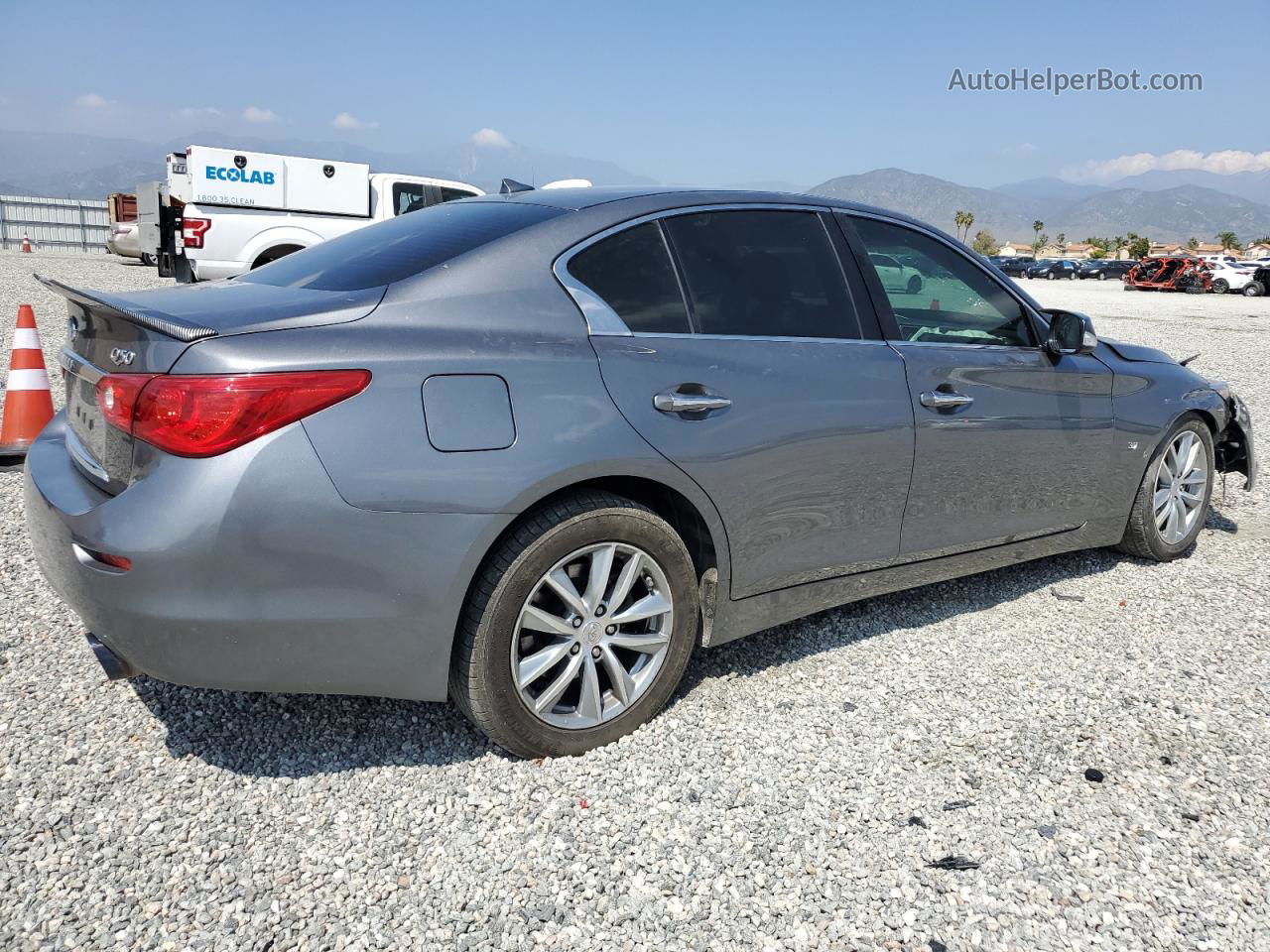 2015 Infiniti Q50 Base Gray vin: JN1BV7AP3FM343923