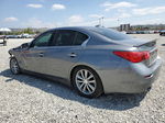 2015 Infiniti Q50 Base Gray vin: JN1BV7AP3FM343923