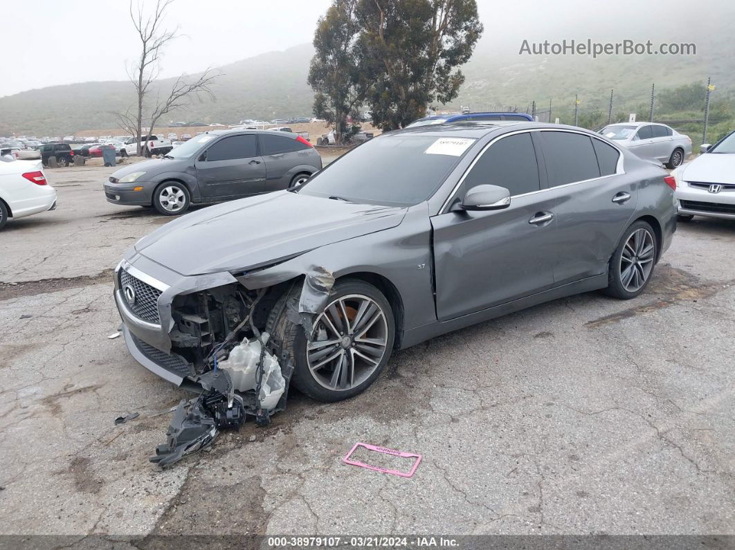 2015 Infiniti Q50 Sport Gray vin: JN1BV7AP3FM345543