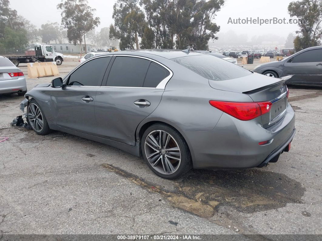 2015 Infiniti Q50 Sport Gray vin: JN1BV7AP3FM345543