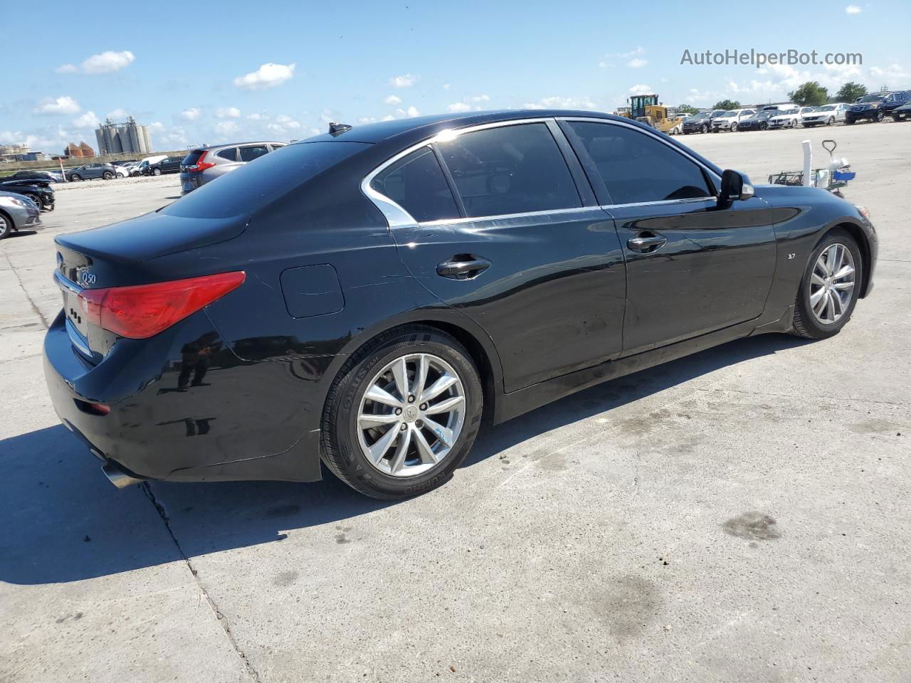 2015 Infiniti Q50 Base Black vin: JN1BV7AP3FM347406