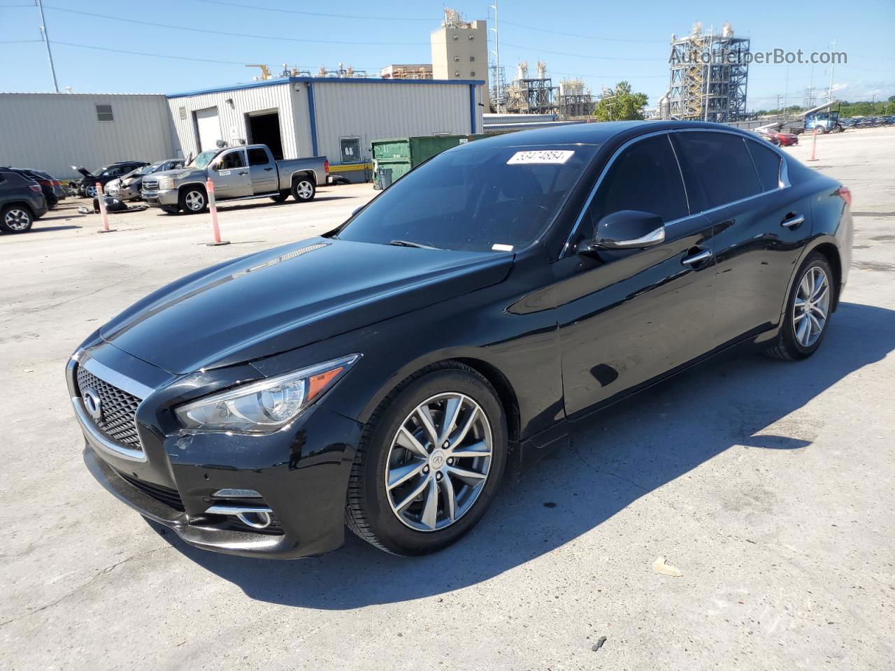 2015 Infiniti Q50 Base Черный vin: JN1BV7AP3FM347406