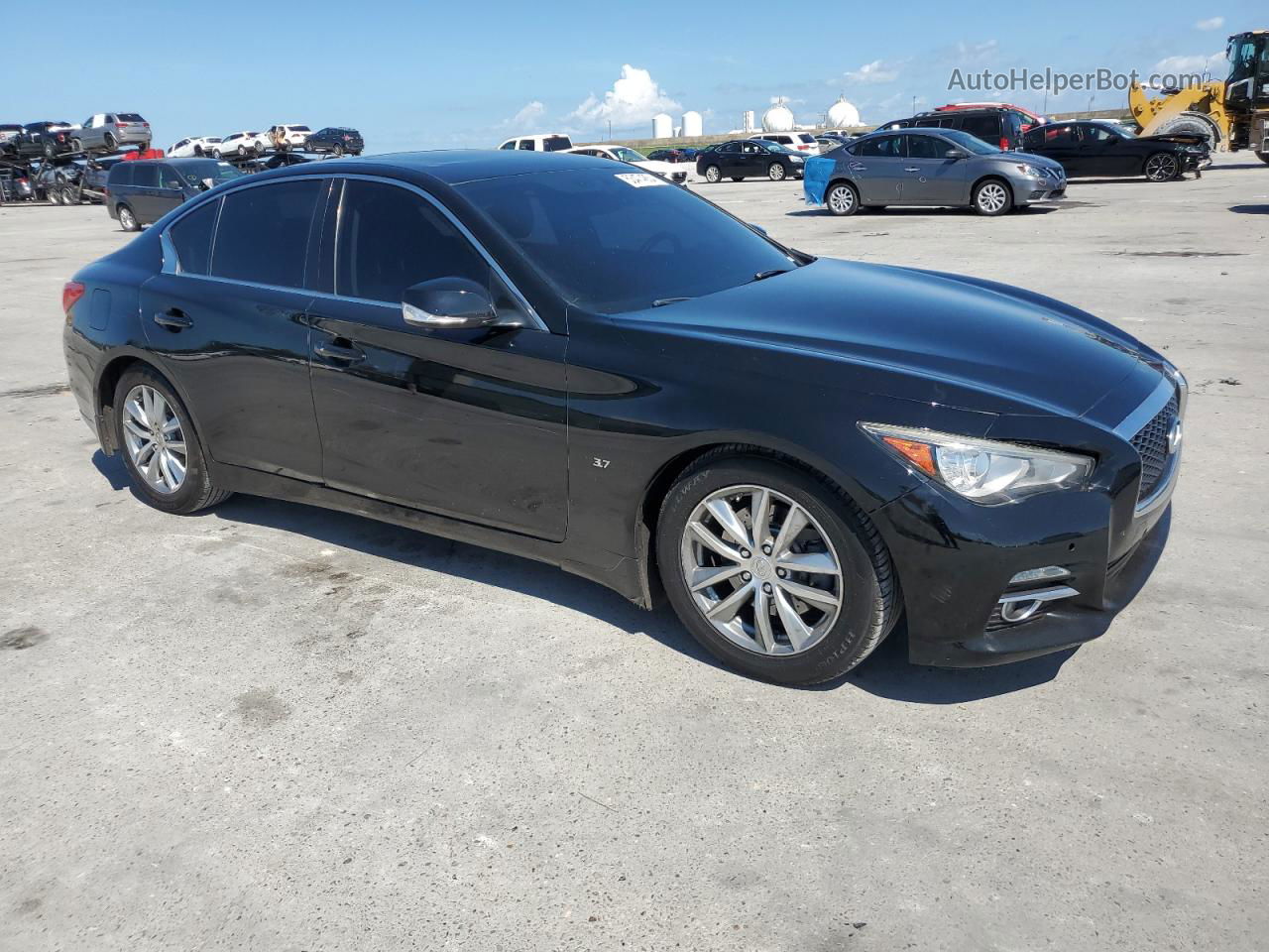 2015 Infiniti Q50 Base Черный vin: JN1BV7AP3FM347406