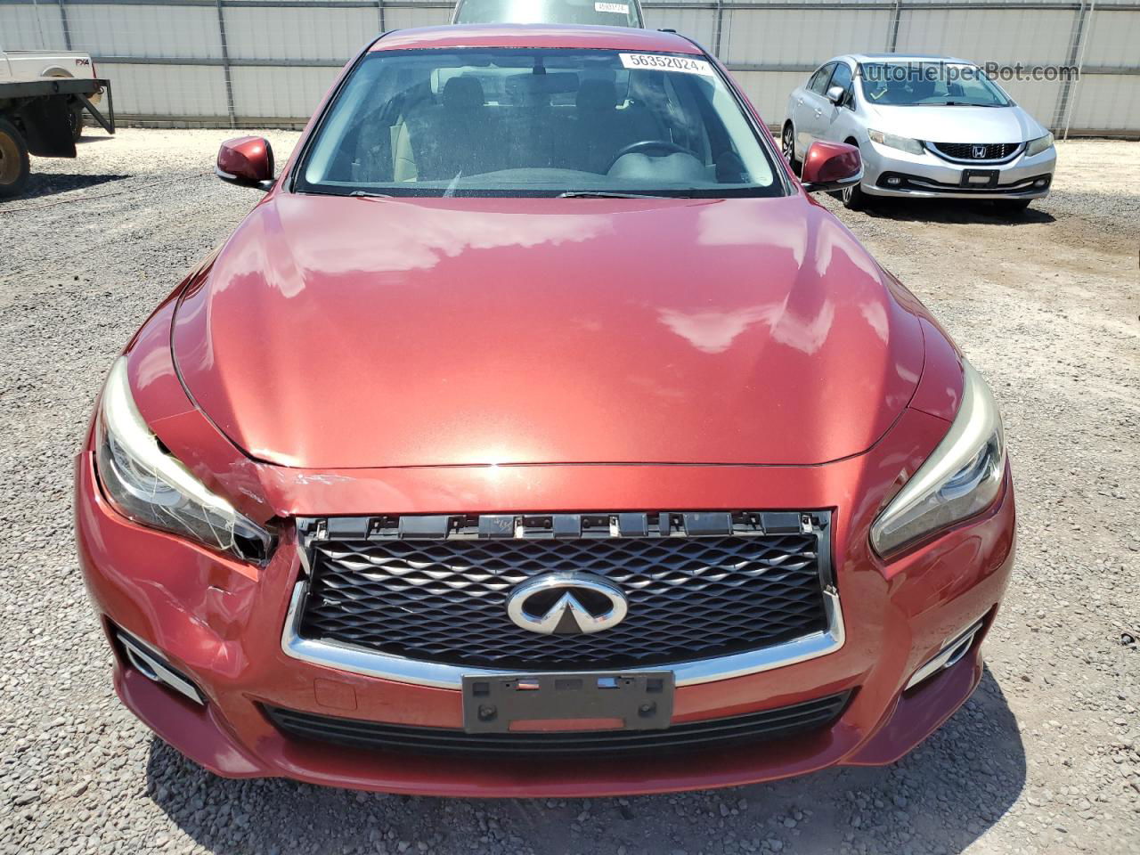 2015 Infiniti Q50 Base Red vin: JN1BV7AP3FM348152