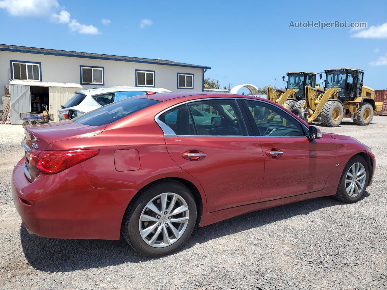 2015 Infiniti Q50 Base Red vin: JN1BV7AP3FM348152