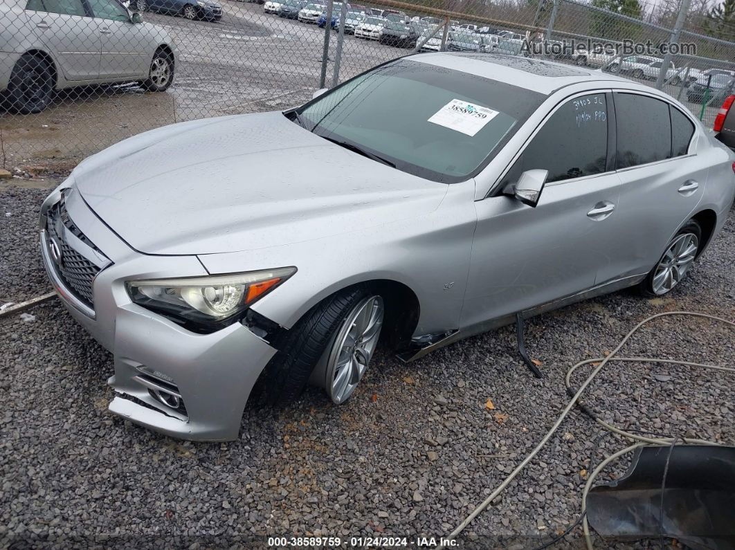 2015 Infiniti Q50 Premium Silver vin: JN1BV7AP3FM351276