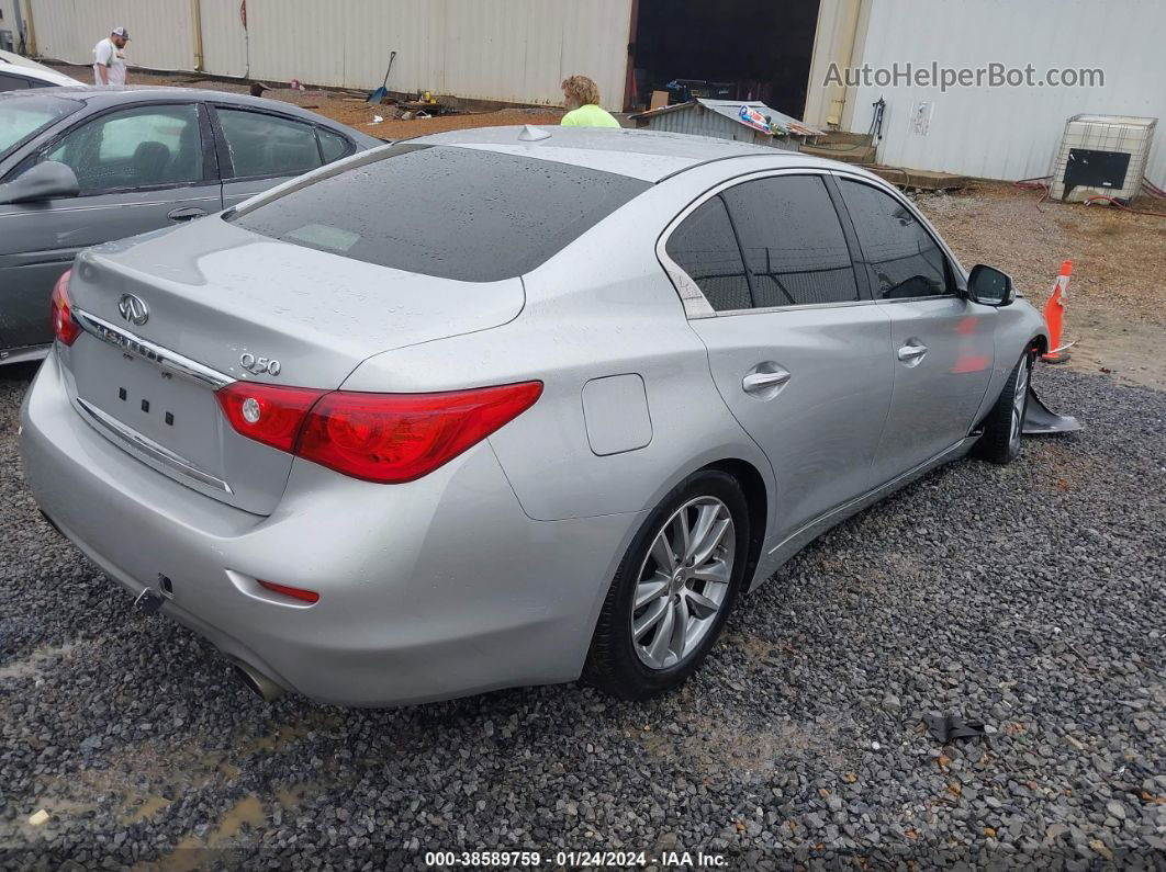 2015 Infiniti Q50 Premium Серебряный vin: JN1BV7AP3FM351276