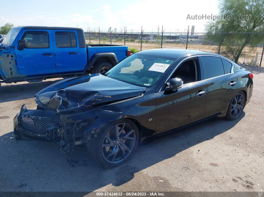 2015 Infiniti Q50 Sport Black vin: JN1BV7AP3FM355876