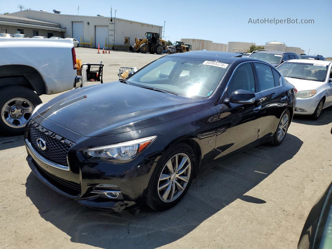 2015 Infiniti Q50 Base Black vin: JN1BV7AP3FM357515