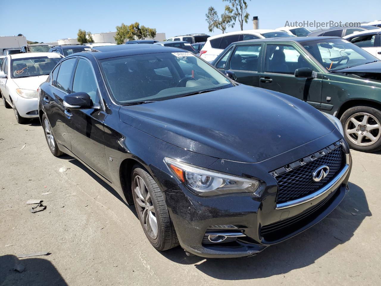 2015 Infiniti Q50 Base Black vin: JN1BV7AP3FM357515