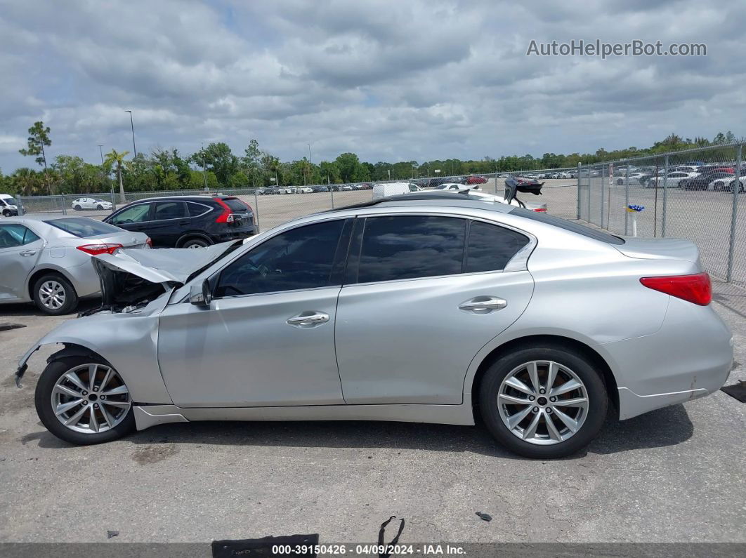 2014 Infiniti Q50 Premium Silver vin: JN1BV7AP4EM679594