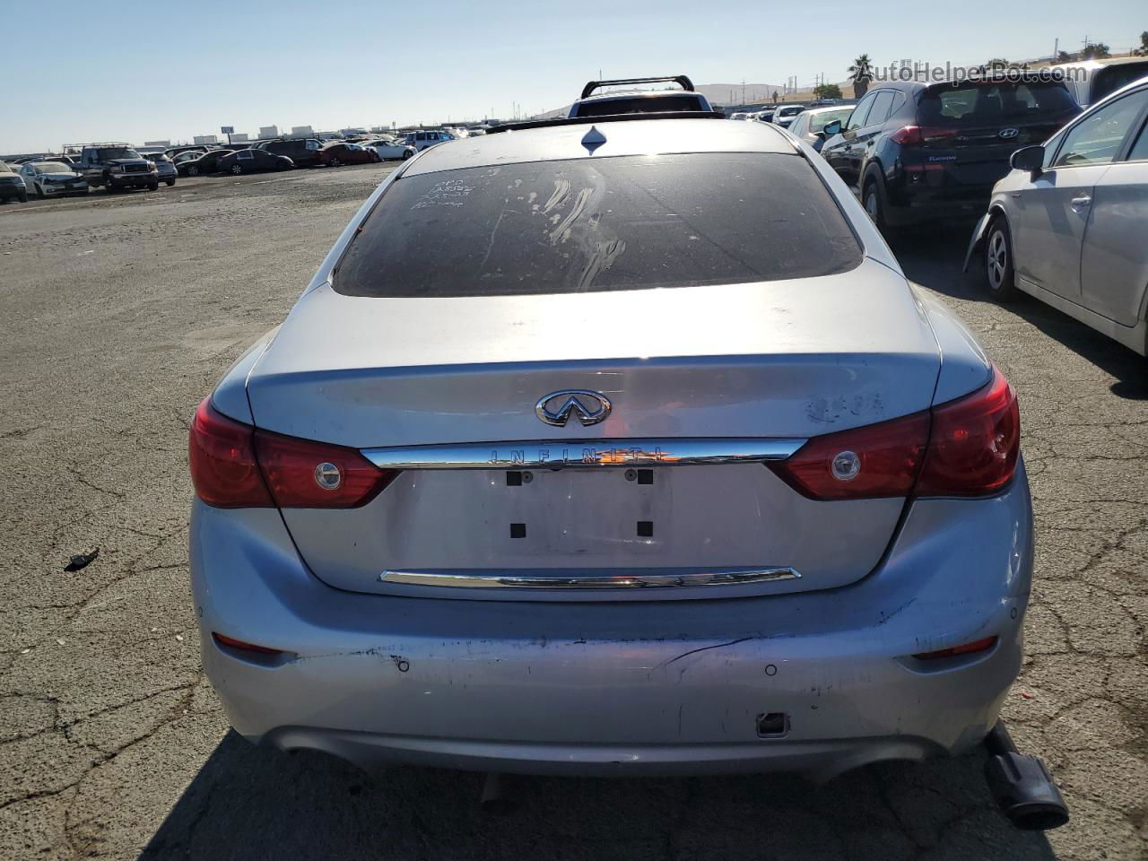 2014 Infiniti Q50 Base Silver vin: JN1BV7AP4EM684455