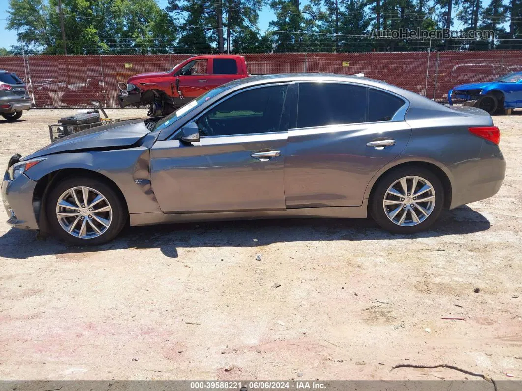 2014 Infiniti Q50   Gray vin: JN1BV7AP4EM689073