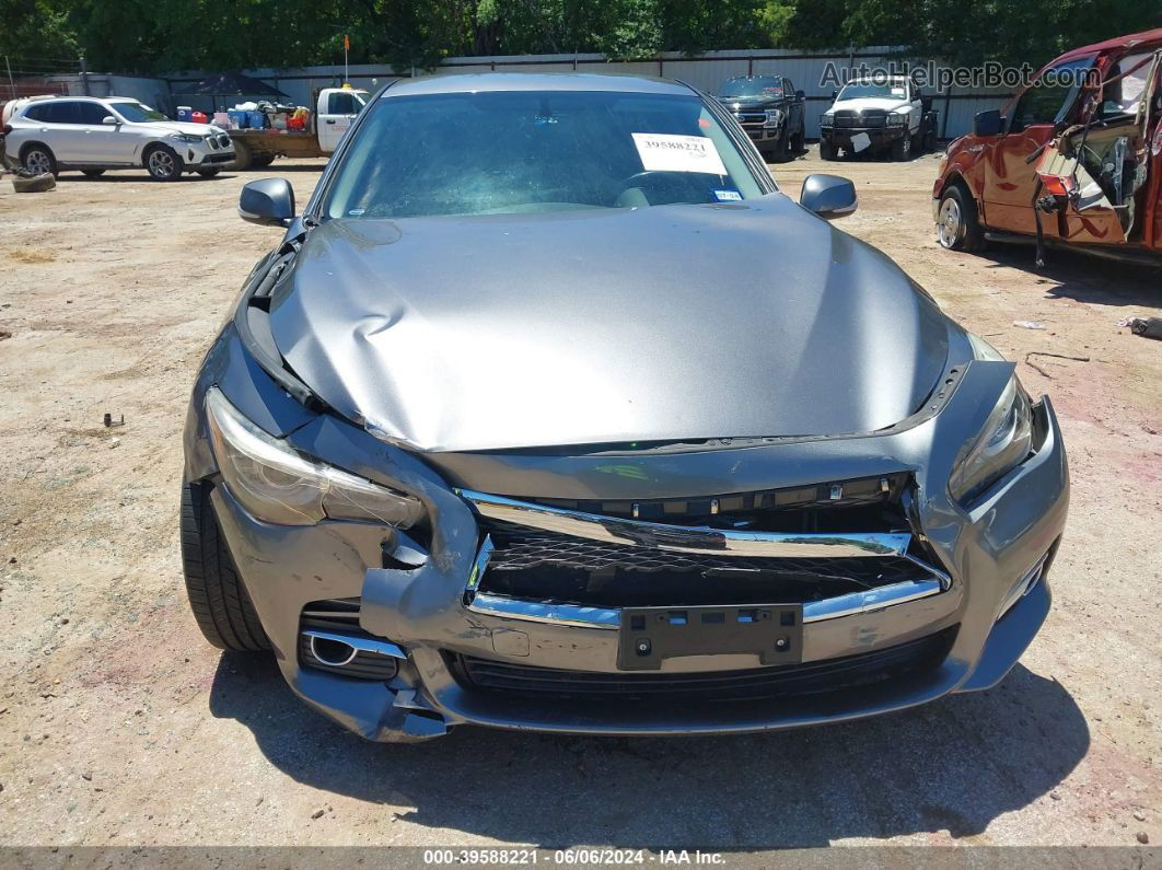 2014 Infiniti Q50   Gray vin: JN1BV7AP4EM689073