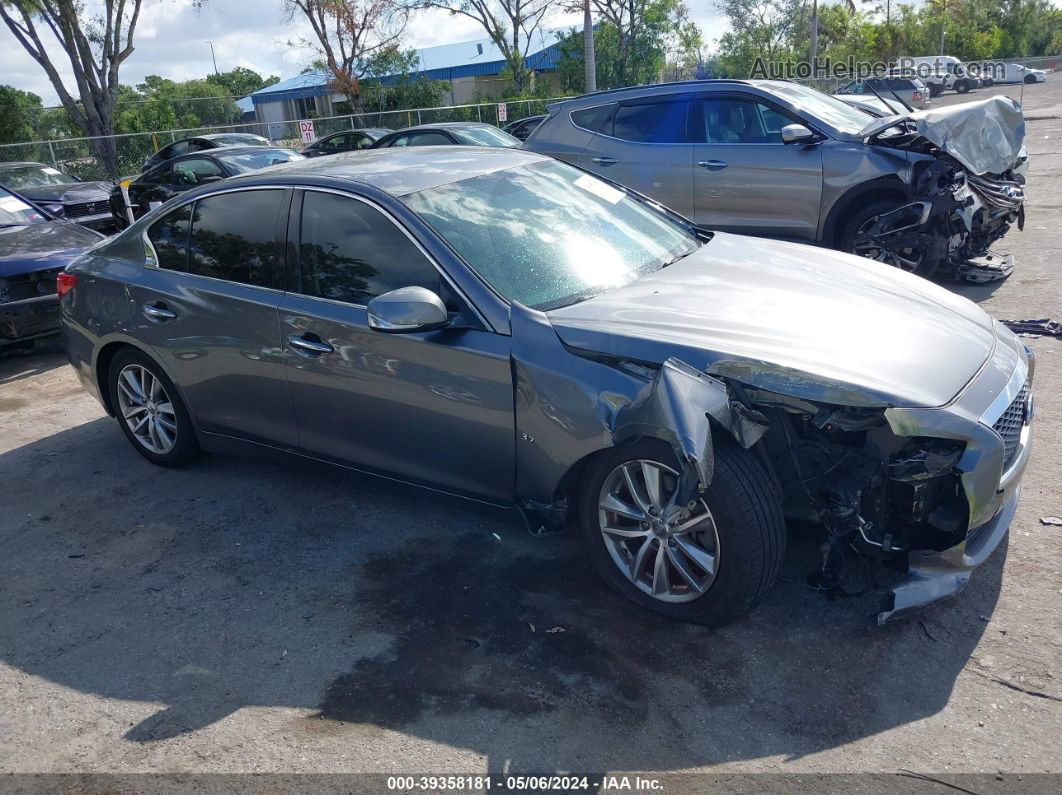 2015 Infiniti Q50   Gray vin: JN1BV7AP4FM331022