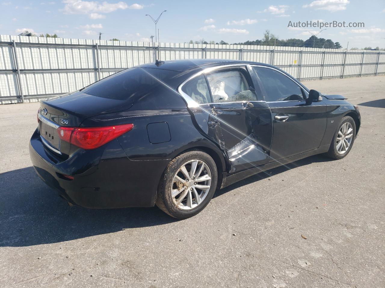 2015 Infiniti Q50 Base Черный vin: JN1BV7AP4FM334244