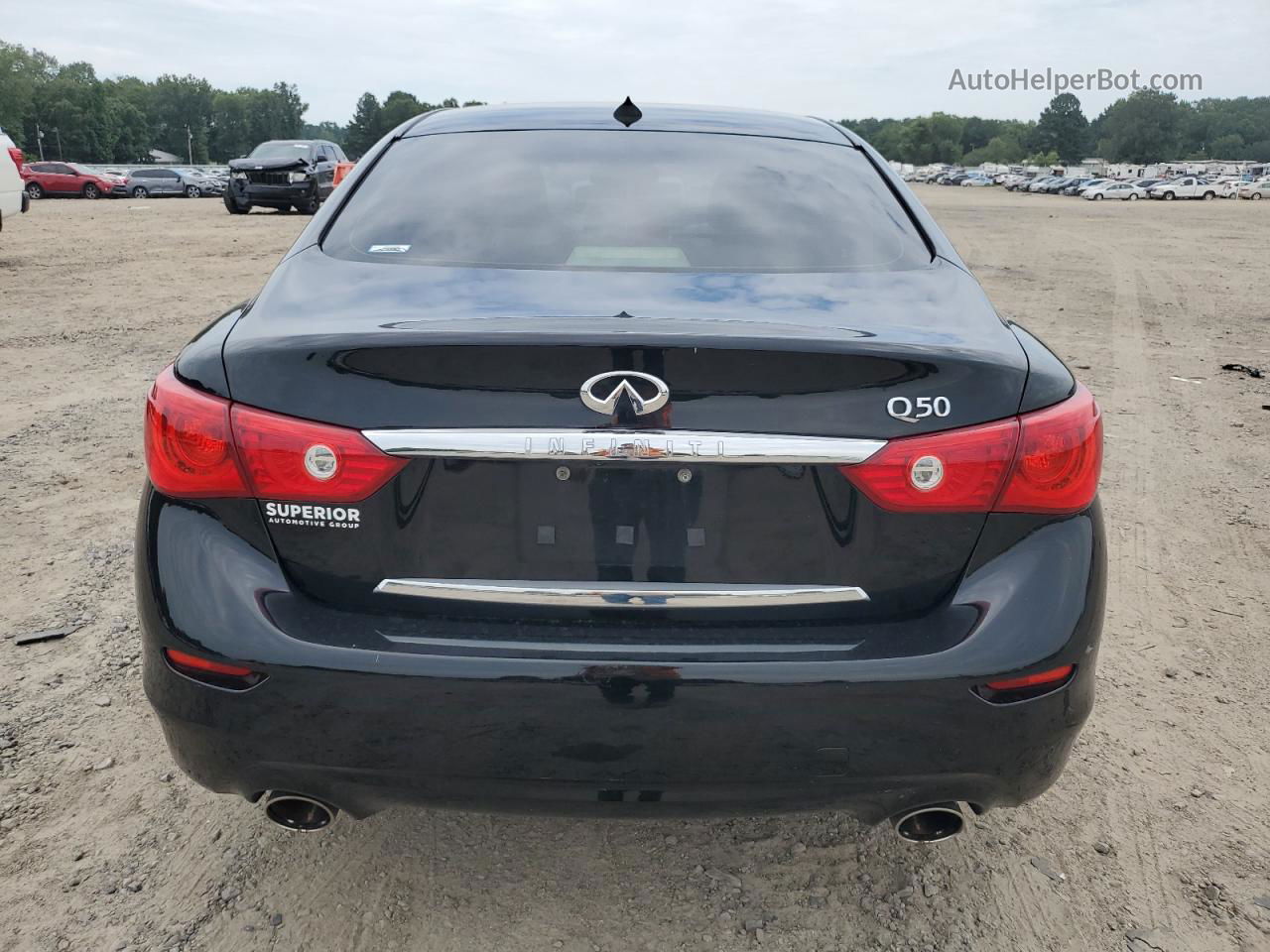 2015 Infiniti Q50 Base Black vin: JN1BV7AP4FM334700