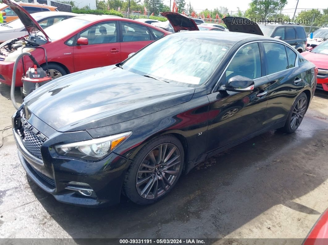 2015 Infiniti Q50 Sport Black vin: JN1BV7AP4FM343588