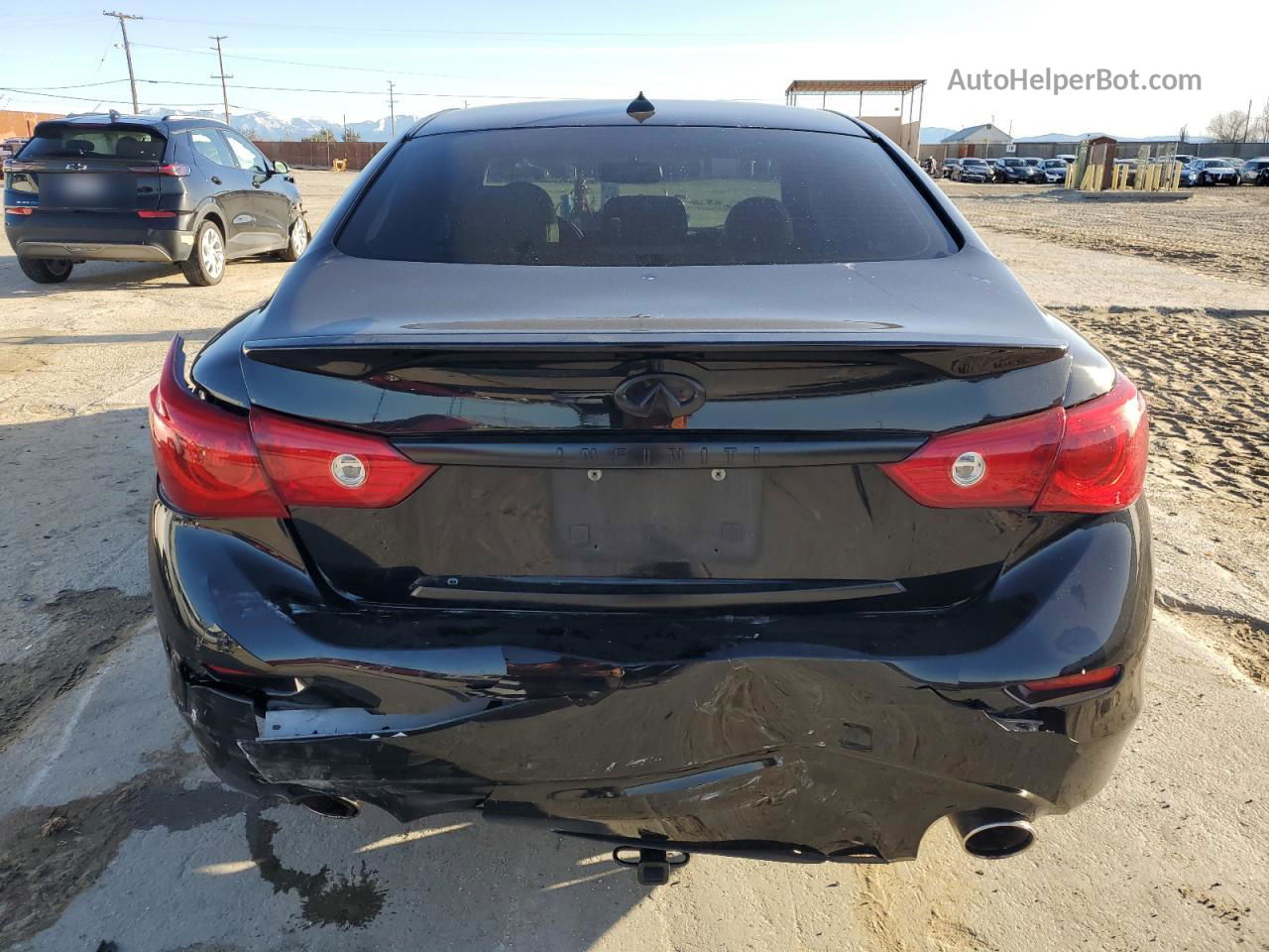 2015 Infiniti Q50 Base Black vin: JN1BV7AP4FM355207