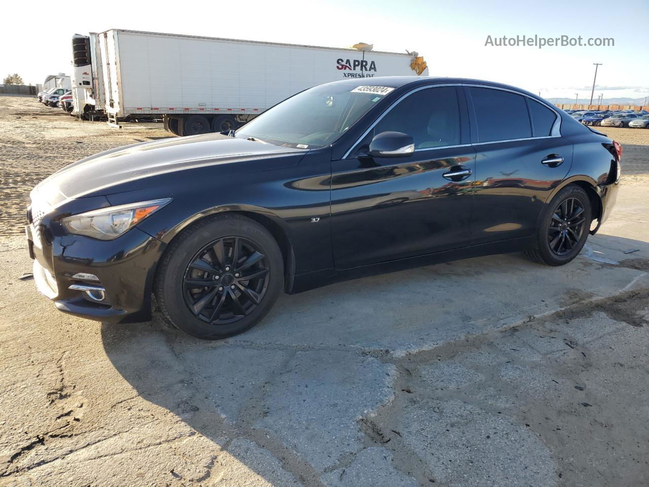 2015 Infiniti Q50 Base Black vin: JN1BV7AP4FM355207