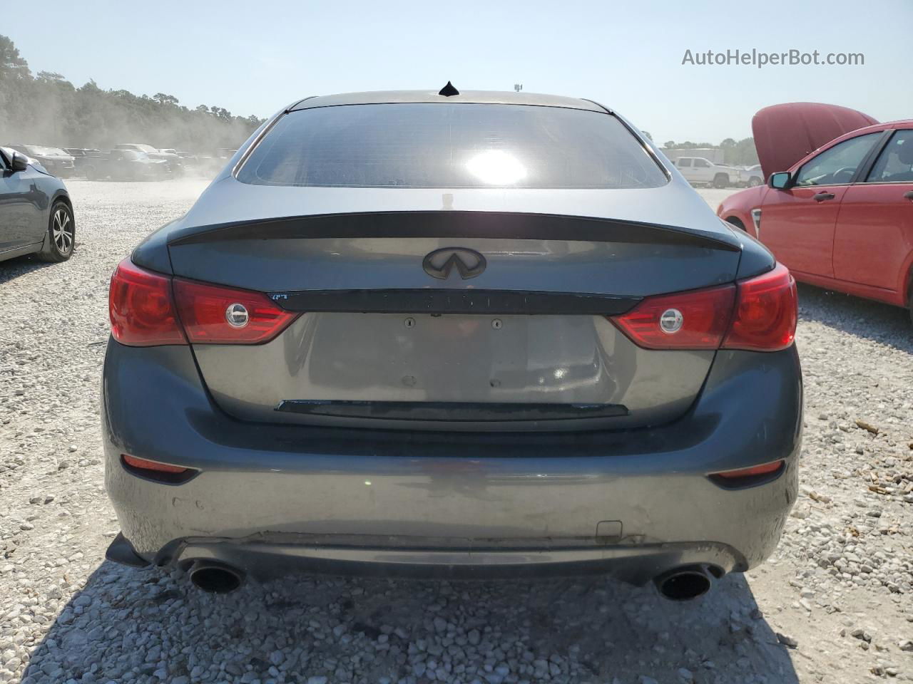 2015 Infiniti Q50 Base Charcoal vin: JN1BV7AP4FM357619