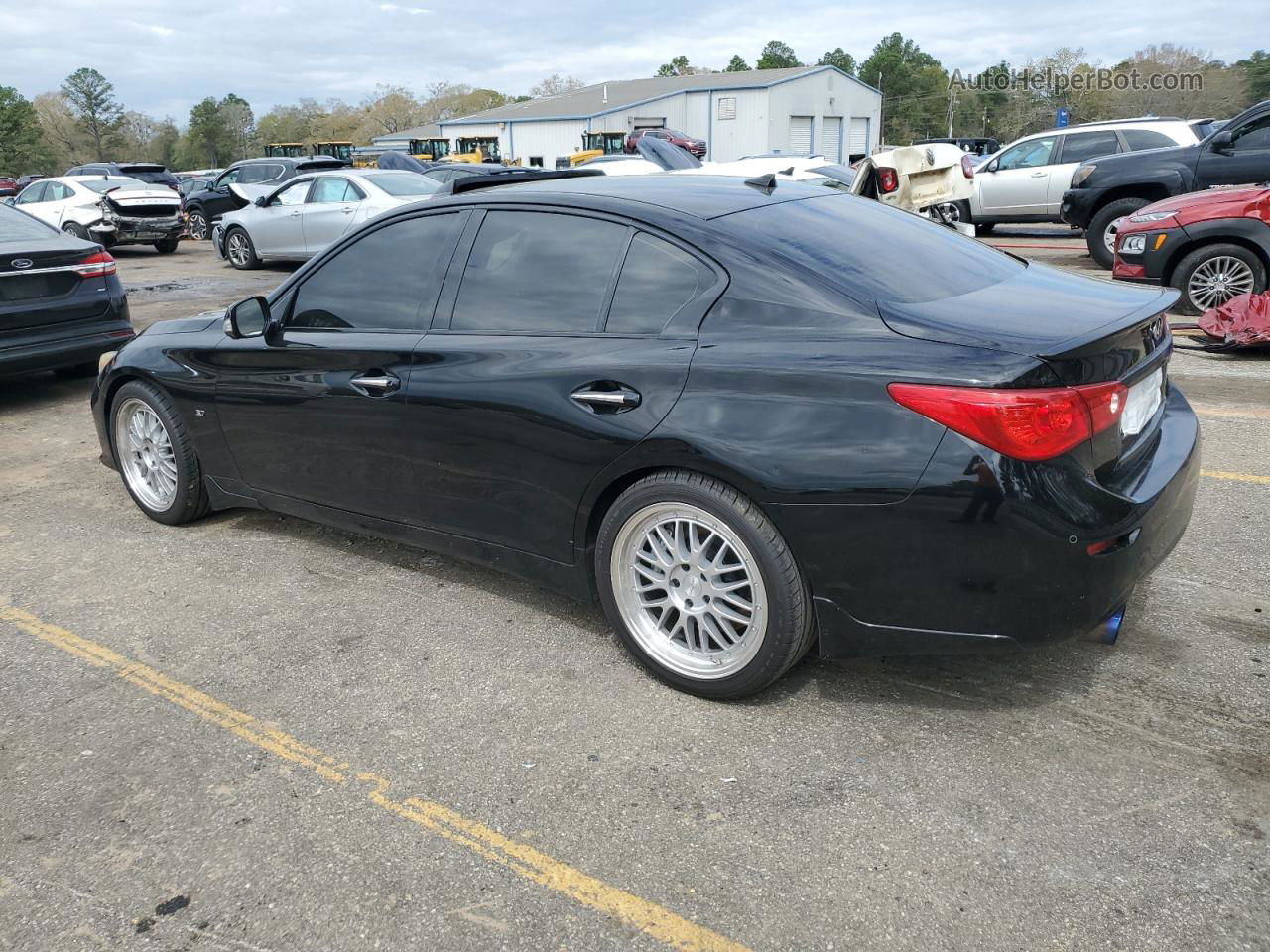 2014 Infiniti Q50 Base Черный vin: JN1BV7AP5EM676588