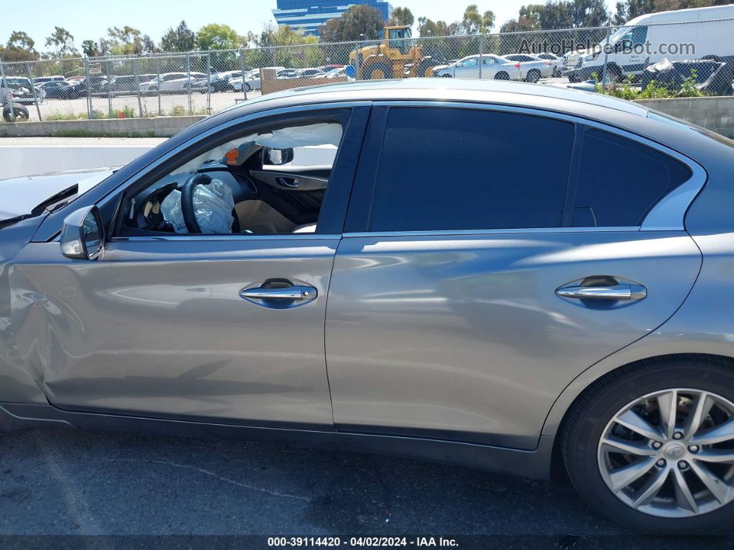 2014 Infiniti Q50 Premium Gray vin: JN1BV7AP5EM676915