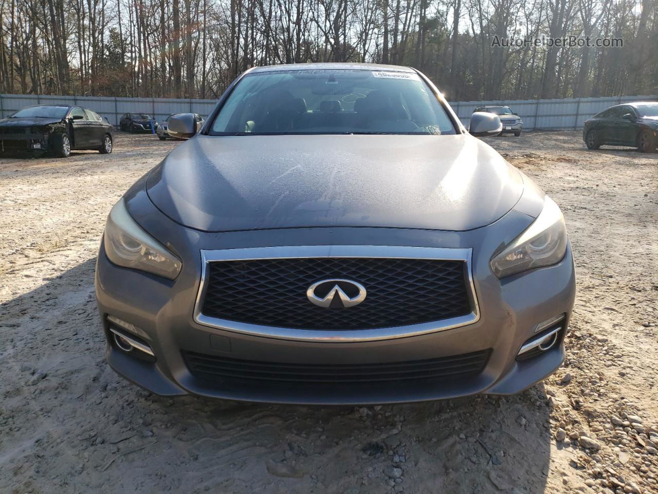 2014 Infiniti Q50 Base Серый vin: JN1BV7AP5EM678163