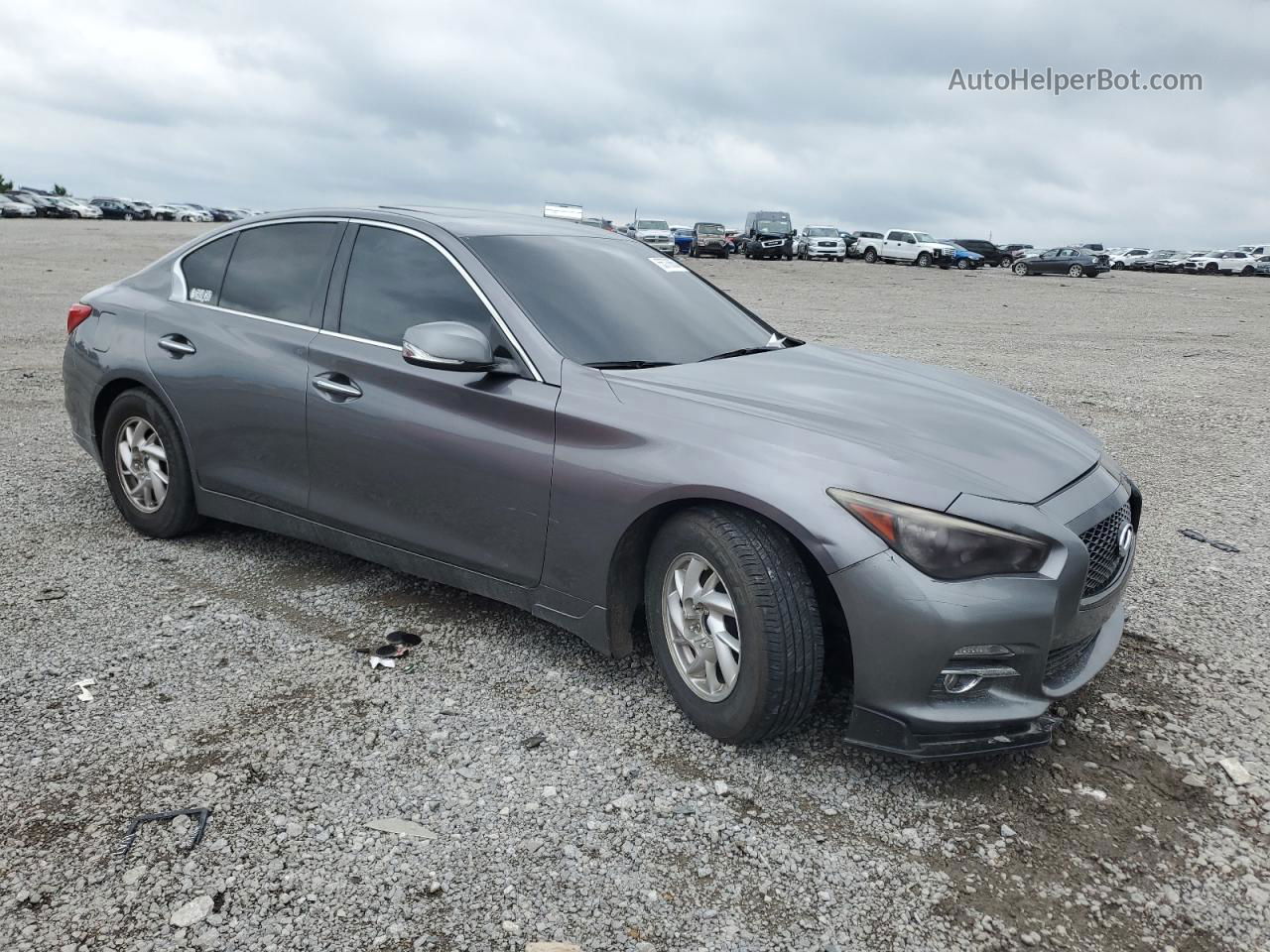 2014 Infiniti Q50 Base Угольный vin: JN1BV7AP5EM679264