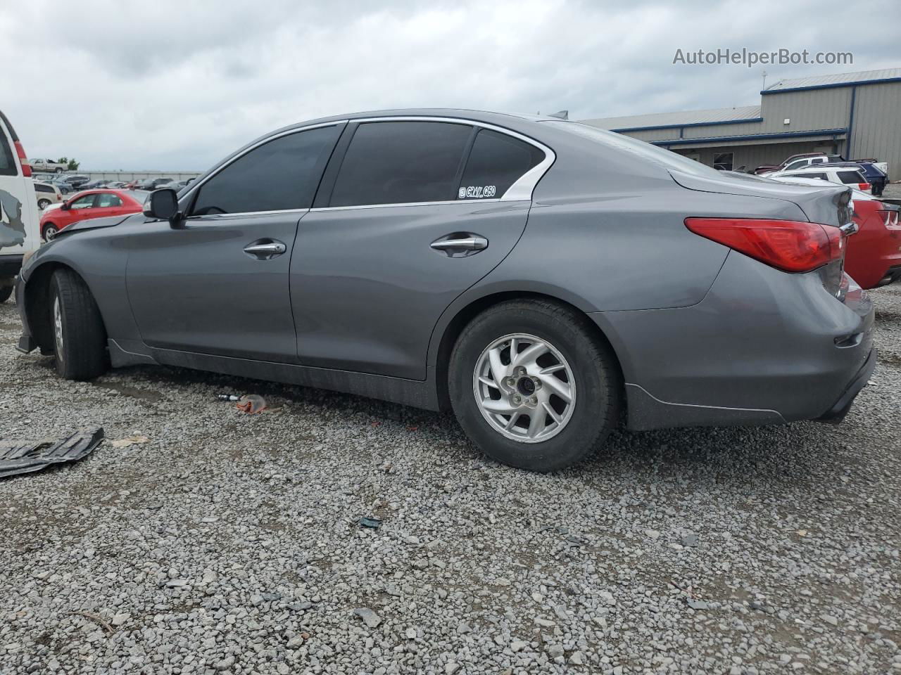 2014 Infiniti Q50 Base Charcoal vin: JN1BV7AP5EM679264