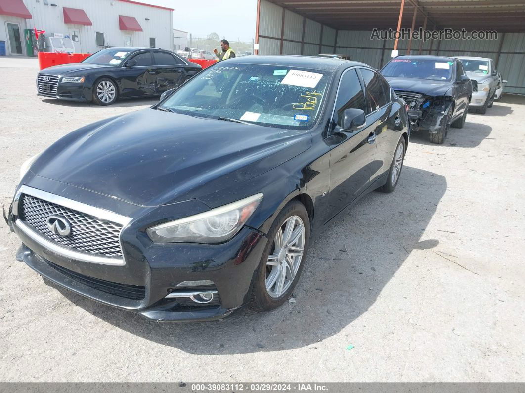 2014 Infiniti Q50 Premium Black vin: JN1BV7AP5EM680320