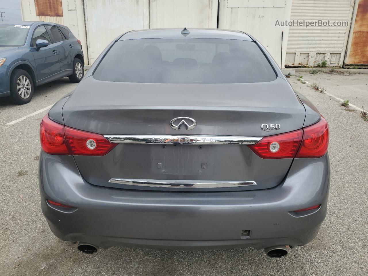 2014 Infiniti Q50 Base Gray vin: JN1BV7AP5EM681578