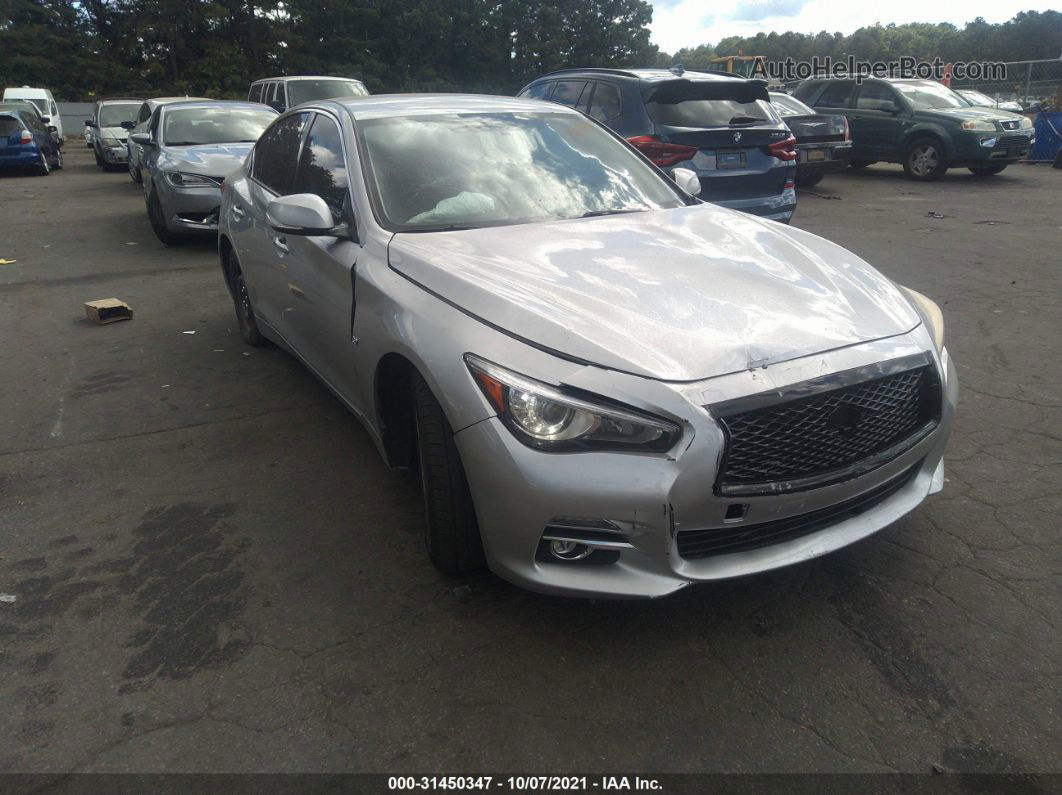 2014 Infiniti Q50   Silver vin: JN1BV7AP5EM681953